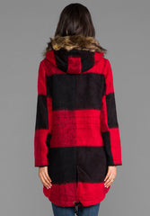 Iris Buffalo Plaid Long Coat